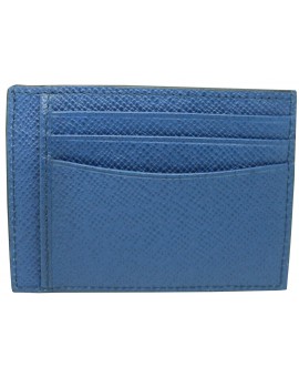 blue business card holder Hugo Boss granulated