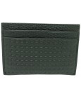 Black business card holder with squares of Hugo Boss