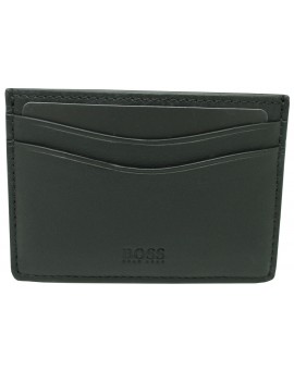 Black business card holder slanting white HUGO BOSS