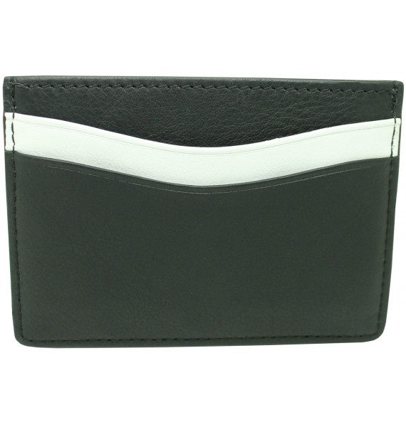 Black business card holder slanting white HUGO BOSS