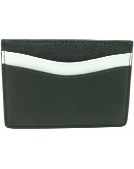 Black business card holder slanting white HUGO BOSS