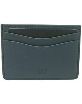 Blue business card holder slanting yellow of Hugo Boss