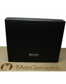 Tarjetero azul marino Hugo Boss granulado