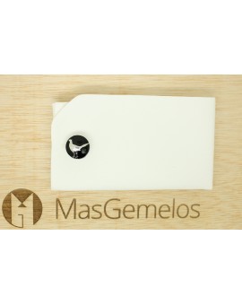 gemelos para boda faisan skultuna plateado y fondo negro