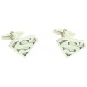 Cufflinks for shirt Superman 925 Sterling Silver PREMIUM
