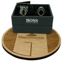 Gemelos Hugo Boss Round ball letters