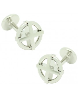 Gemelos Hugo Boss RED Cross plated 