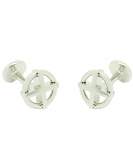 Gemelos Hugo Boss RED Cross plated  2