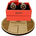 Cufflinks Hugo Boss RED cross plated