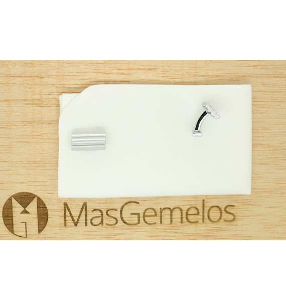 Cufflinks Hugo Boss RED wavy square