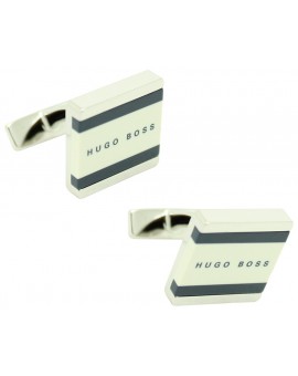 Gemelos Hugo Boss square lines - Blanco