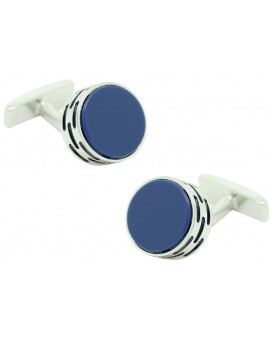 Gemelos Hugo Boss Roundel - blue stone