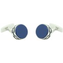 Cufflinks Hugo Boss roundel - blue stone