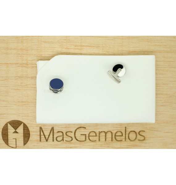 Cufflinks Hugo Boss roundel - blue stone