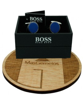 gemelos a medida piedra azul redonda HUGO BOSS