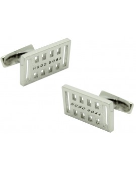 Gemelos Hugo Boss Grid square - plated