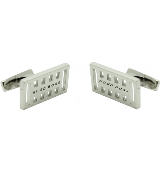 Gemelos Hugo Boss Grid square - plated