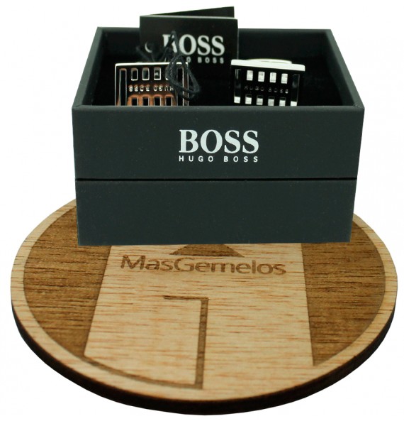 Cufflinks Hugo Boss Grid square - plated