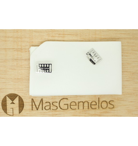 Cufflinks Hugo Boss Grid square - plated