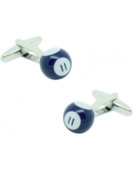 Blue Billiard Ball Cufflinks 