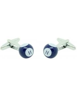 Blue Billiard Ball Cufflinks  2