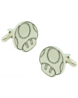 Gemelos para camisa seta plateada Super Mario Bros.