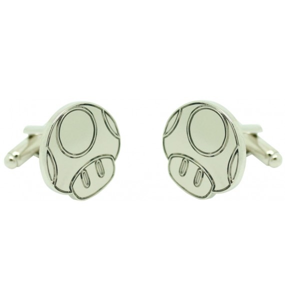 Cufflinks for silver mushroom shirt Super Mario Bros.