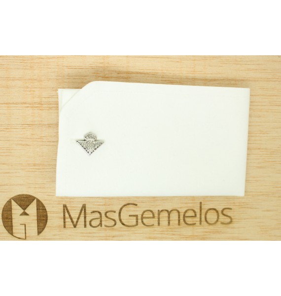 comprar gemelos betis para camisa plateado