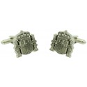 Cufflinks for official shield Spain plated