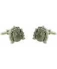 Cufflinks for official shield Spain plated