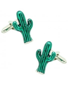  Cufflinks for green Cactus shirt