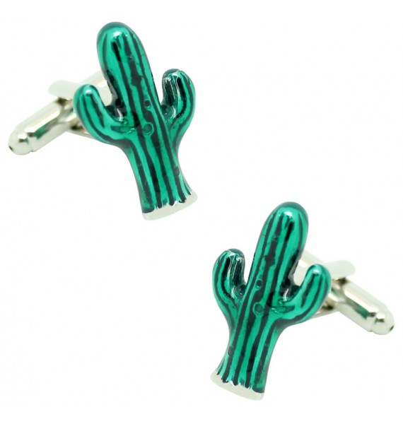  Cufflinks for green Cactus shirt