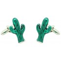 gemelos personalizados cactus verde para camisa