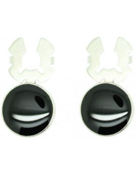 Cubrebotones Roundel ejecutivo plateado - Negro 2