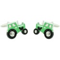 Cufflinks for shirt Agricultural green tractor