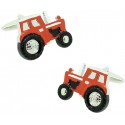 Gemelos para camisa Tractor rojo agricola