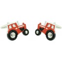 Cufflinks for shirt Agricultural red tractor