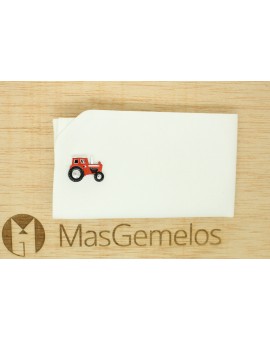 Gemelos para camisa Tractor rojo agricola