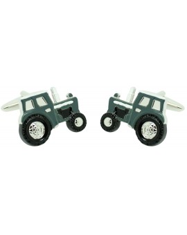 Gemelos para camisa Tractor verde militar agricola 2