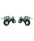 Cufflinks for shirt Agricultural military green tractor