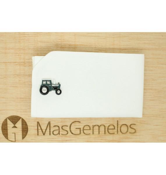 Cufflinks for shirt Agricultural military green tractor