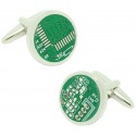 Gemelos para camisa MicroChip ordenador redondo