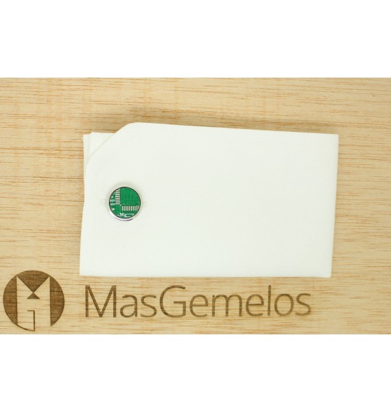 Gemelos para camisa MicroChip ordenador redondo