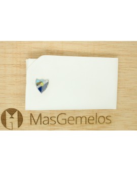 gemelos personalizados malaga club de futbol esmaltado