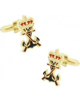 Gemelos para camisa Escudo Infantería de Marina dorado