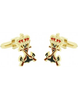 Spanish Navy Marines Shield golden Cufflinks 2
