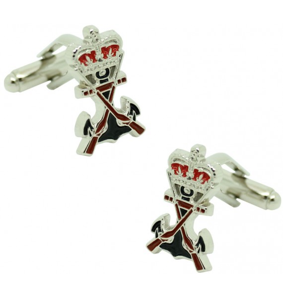 Cufflinks for shirt Navy plated infantry 