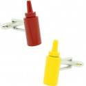 Gemelos para camisa Ketchup y Mostaza