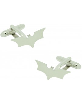 Gemelos para camisa Señal Batman plateada