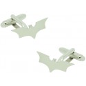 Gemelos para camisa Señal Batman plateada